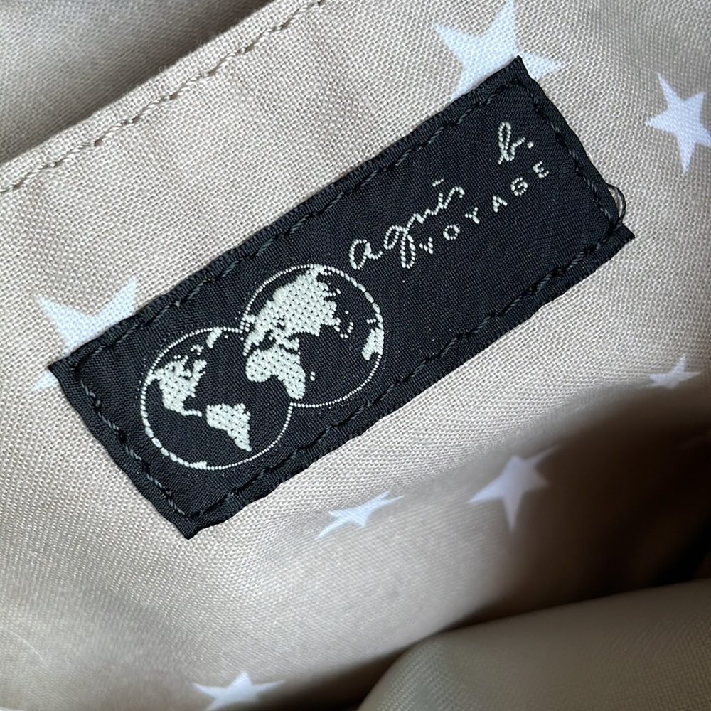 Agnes b voyage tote bag dusty pink color made in Japan - Picture 6 of 16